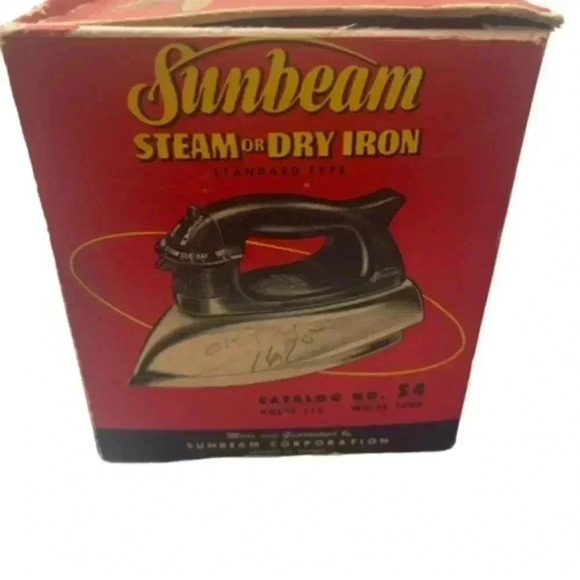 Vintage Collectible Sunbeam Empty Box Steam or Dry Iron S4 BOX ONLY - Picture 4 of 6